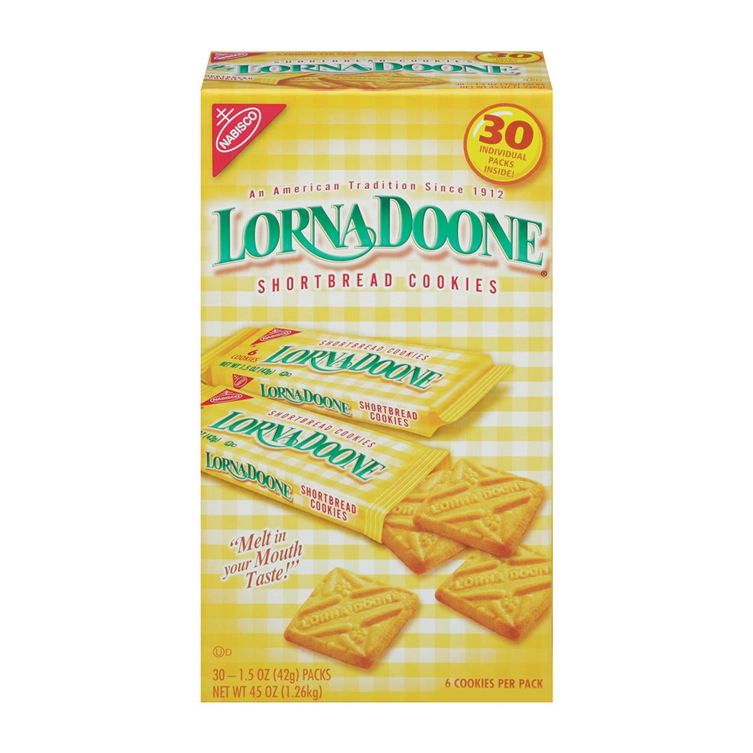 Nabisco Lorna Doone Shortbread Cookies, 30 pk./1.5 oz.