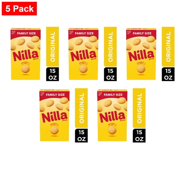 Nabisco NILLA Wafers Cookies 15 oz - 5 Pack