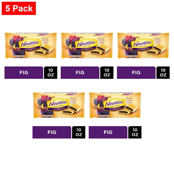 Nabisco Newtons Soft & Fruit Chewy Fig Cookies 10 oz - 5 Pack