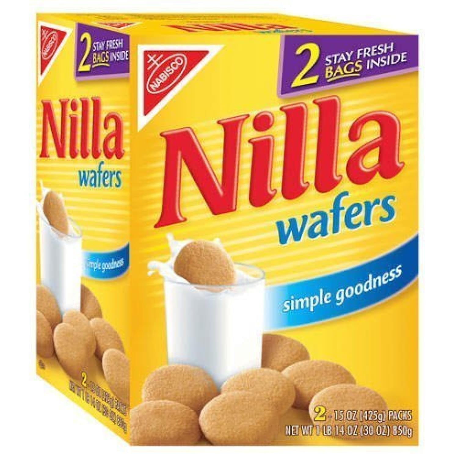 Nabisco Nilla Wafers 30 DC20oz - Two 15 oz pck box(Pack of 2)