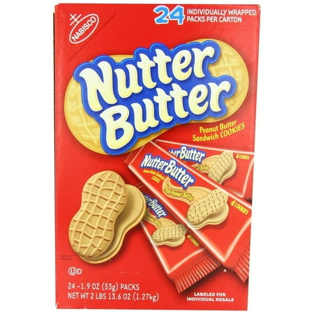 Nabisco Nutter Butter Cookies 1.9 Ounce (Pack of 24)