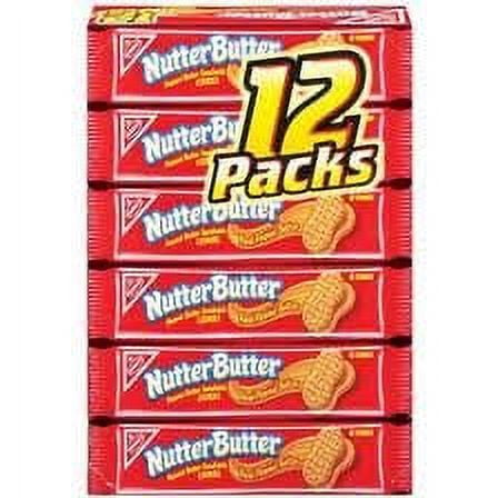 Nabisco, Nutter Butter,EGSCPeanut Butter Sandwich Cookies, 12 Count, 16.7oz Box (Pack of 2)