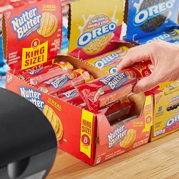 Nabisco Nutter Butter King Size Cookie Pack 8-Count (3.5 oz.) - 20/Case