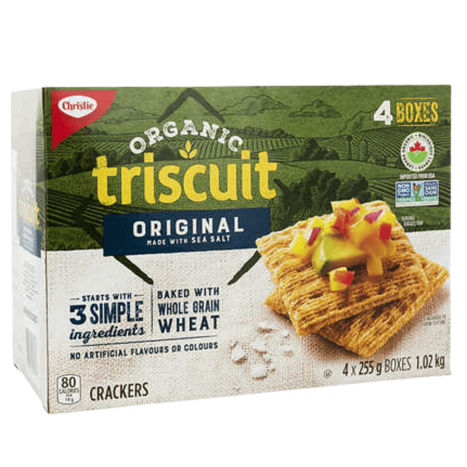 Nabisco Organic Thin and Crispy Triscuit Crackers, Whole Grain Salted