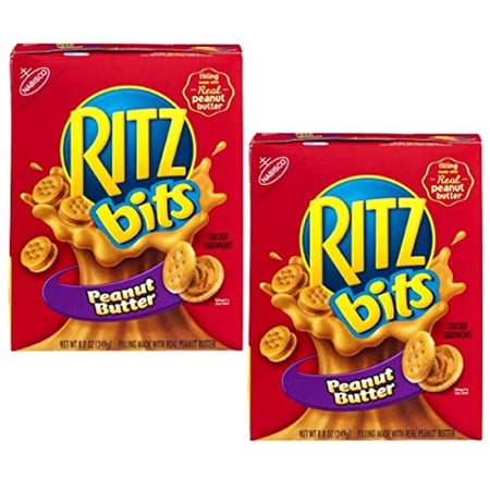 Nabisco Ritz Bits Cracker Sandwiches Peanut Butter 8.8 OZ (pack of 2 )