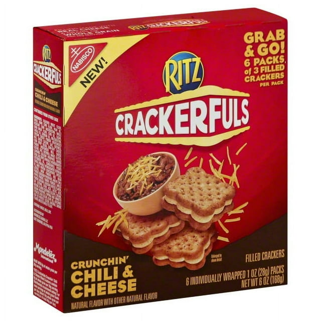 Nabisco Ritz Crackerfuls Crunchin' Chili & Cheese Filled Crackers, 1 Oz ...