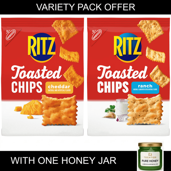 Nabisco Ritz Toasted Chips Cheddar And Ranch Variety Pack