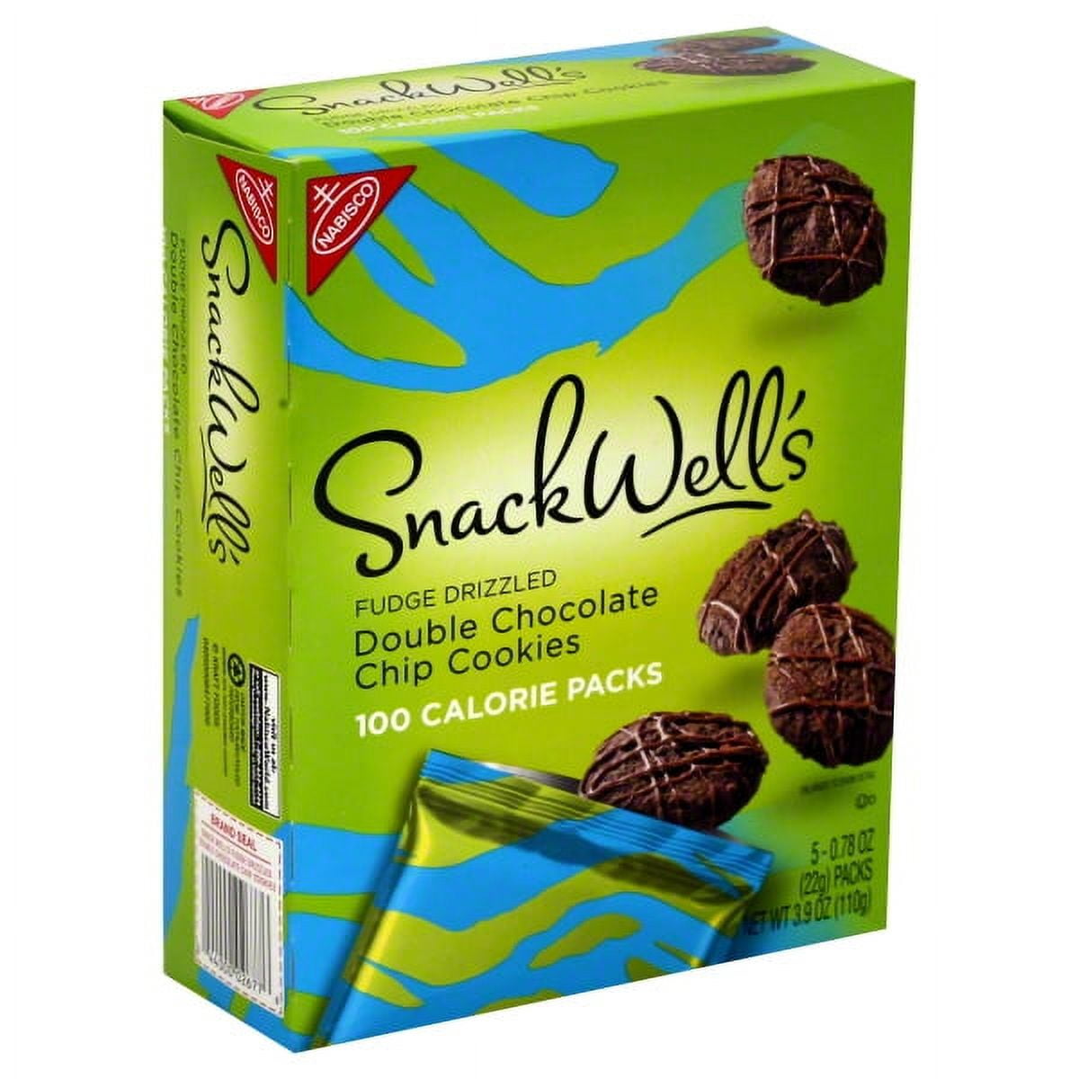 Nabisco SnackWell's Fudge Drizzled Double Chocolate Chip Cookies, 0.78