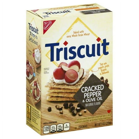 Nabisco Triscuit Cracked Pepper & Olive Oil Crackers, 9 Oz.