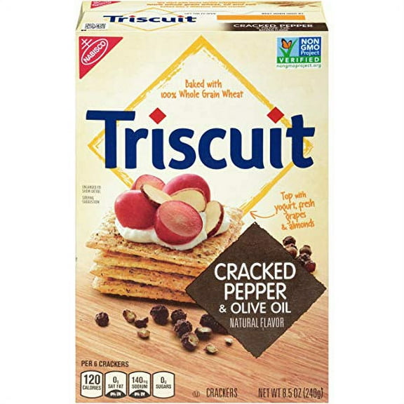 Nabisco Triscuit Crackers, Cracked Pepper and Olive Oil (Pack of 10)