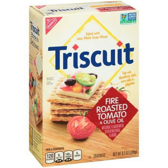 Nabisco Triscuit Fire Roasted Tomato & Olive Oil Crackers (Pack of 4)