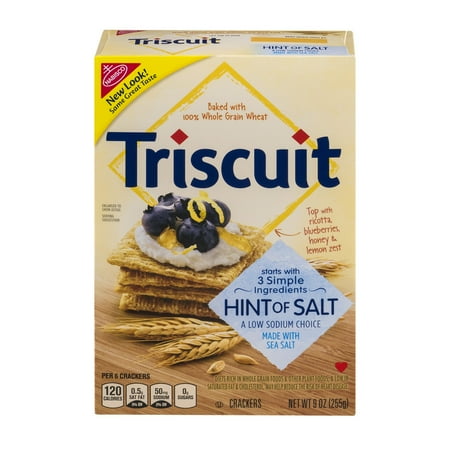 Nabisco Triscuit Hint Of Salt Crackers, 9 Oz.