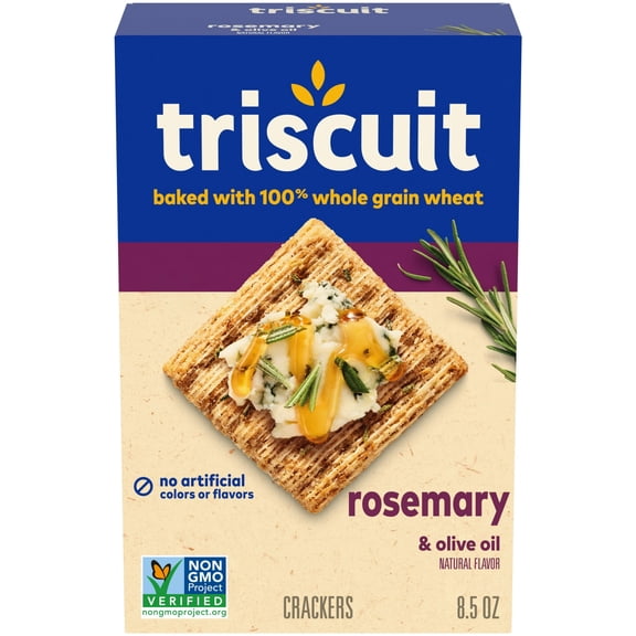 Nabisco Triscuit Rosemary & Olive Oil Crackers, 8.5 Oz. (Pack of 4)
