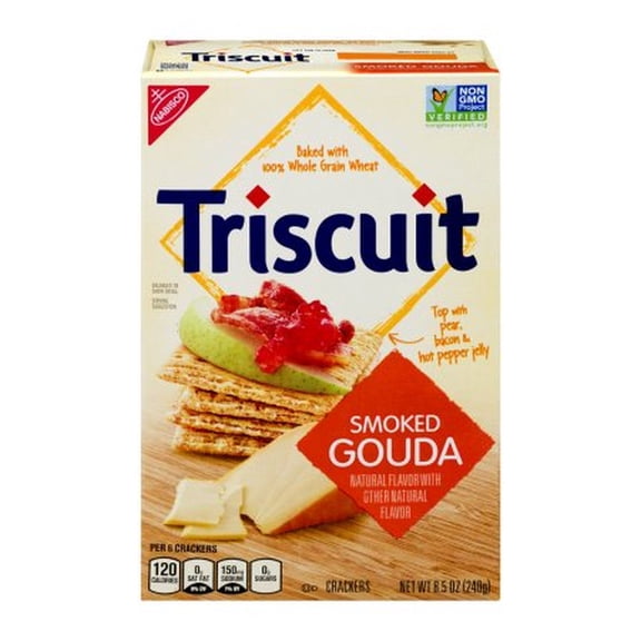 Nabisco Triscuit Smoked Gouda Whole Grain Wheat Crackers (Pack of 8)