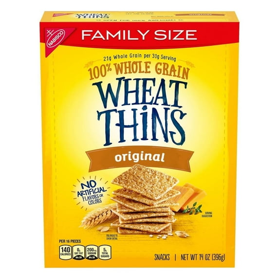 Nabisco Wheat Thins Original Crackers Family Size 14 oz