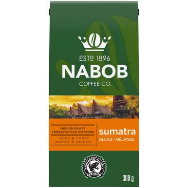 Nabob Ground Coffee, Sumatra Blend Medium Roast, 300g