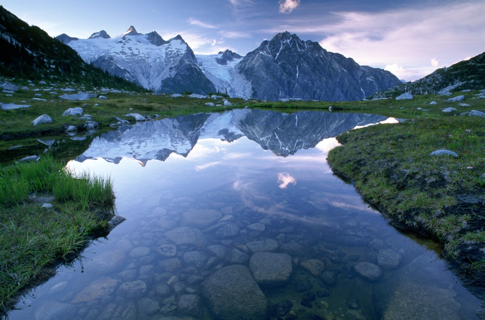 Nabob Pass With Deception Point And Mt Mercator British Columbia Canvas Art - David Nunuk Design Pics (17 x 11)