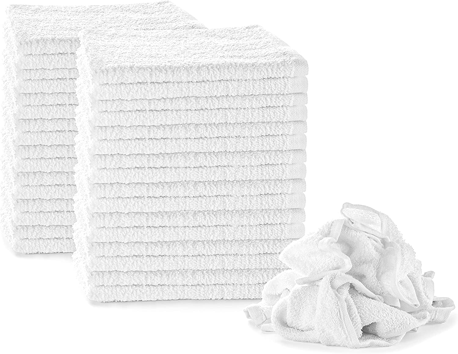 Nabob Wiper Terry Rags 2lb Bulk White Towel Rag Multipurpose Mixed
