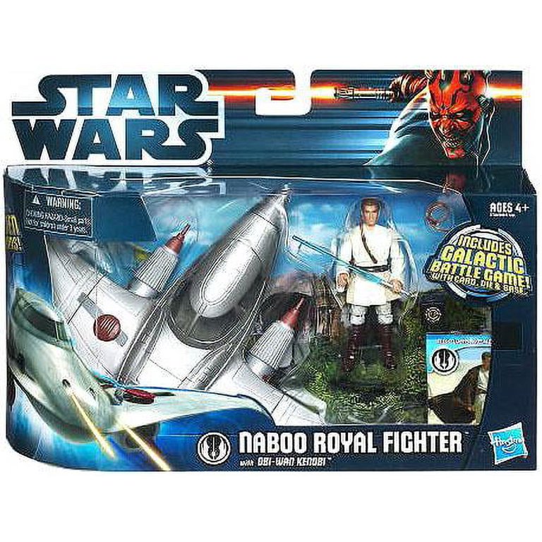 Naboo Royal Fighter with Obi-Wan Kenobi Action Figure Set Star Wars