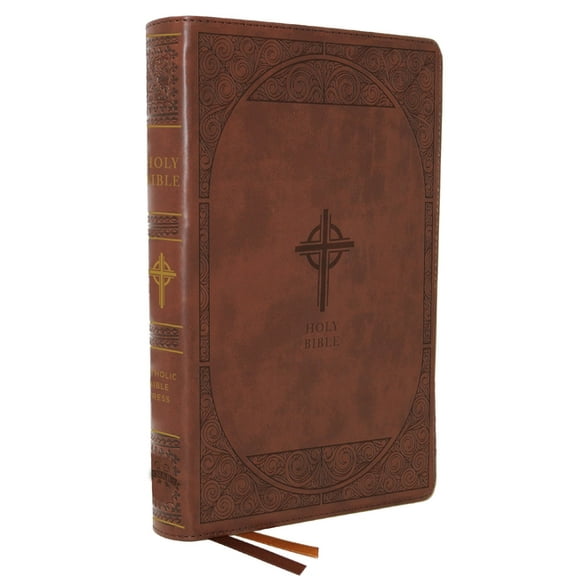 Nabre, New American Bible, Revised Edition, Catholic Bible, Large Print Edition, Leathersoft, Brown, Comfort Print: Holy, (Hardcover)