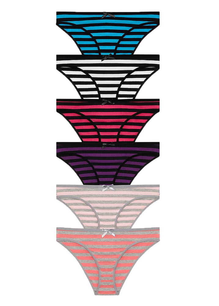 Hanes Women's 6-Pack Cotton Bikini Panty 9 Assorted 