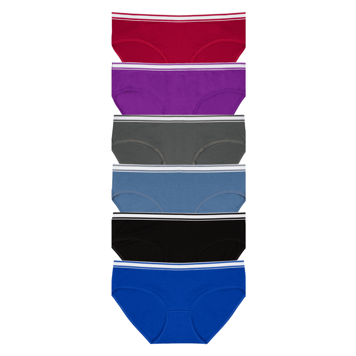 Nabtos Cotton Underwear Hipsters Sporty Panties for Women Breathable