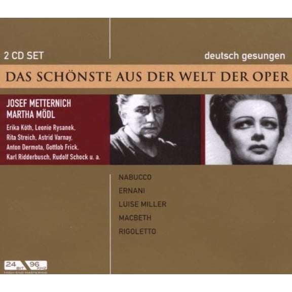 Rigoletto, Macbeth Luise Miller Nabucco, Ernani, Luise Miller (Metternich, Modl) (CD) Album