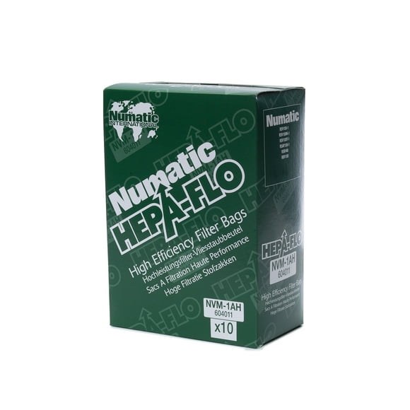 NaceCare 604011 Hepa-Flo Vacuum Bags for Numatic RSV, RBV & Latitude 130 Backpack Vacuums (Pack of 10) C33