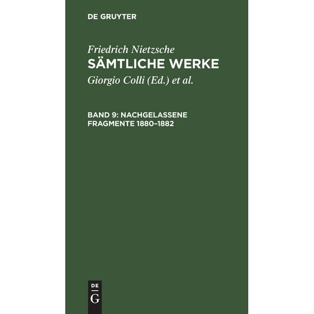 Nachgelassene Fragmente 1880-1882 (Hardcover)