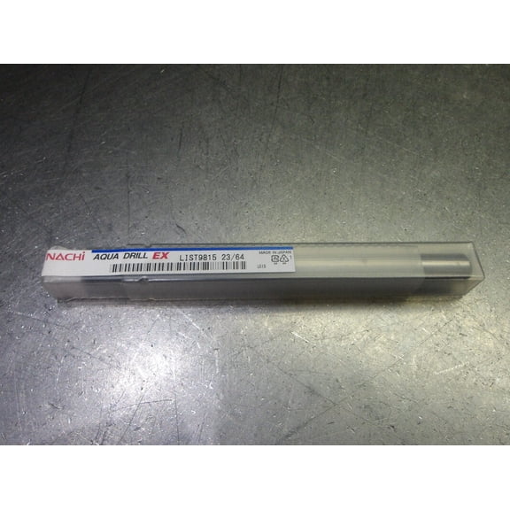 Nachi Aqua Drill EX 23/64" Coolant Thru Carbide Drill 23/64 L9815 (LOC1123D)