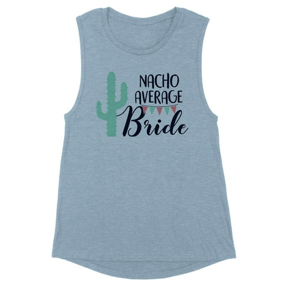 Nacho Average Bride Women's Muscle Tank Small Stonewash Denim