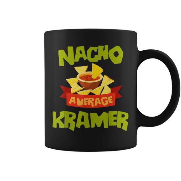 Nacho Average Kramer Funny Birthday Personalized Surname Coffee Mugs