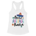 thumbnail image 1 of Nacho Average Mama Tank Top Fitted Racerback Women's Large White, 1 of 5