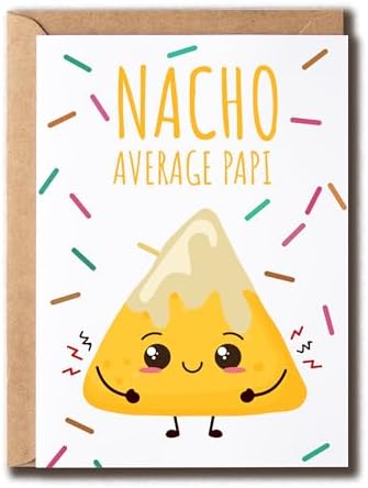 Funny "I Lava You Papi" Birthday Card – Greeting Card With Envelope For Dad, Father, Papi