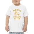 thumbnail image 1 of Nacho Average Sister T-Shirt Toddler -GoatDeals Designs,  3 Toddler, 1 of 4