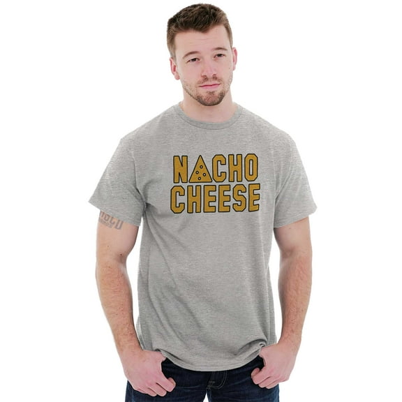Nacho Cheese Funny Food Carbs Snacks Men's Graphic T Shirt Tees Brisco Brands M