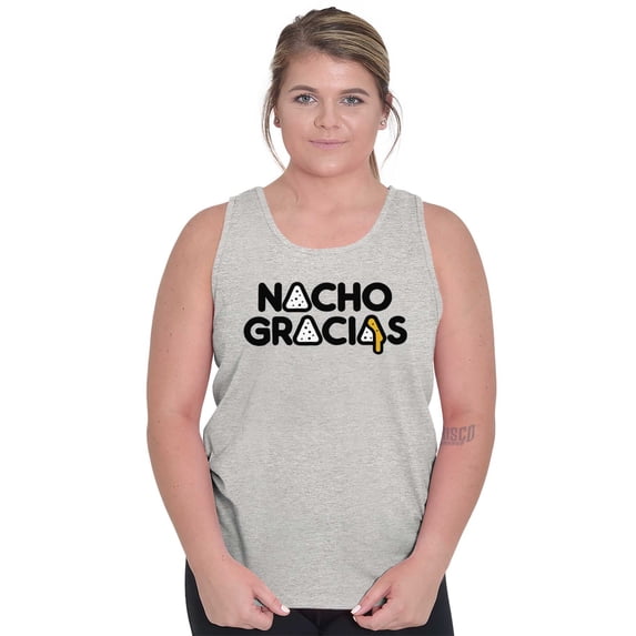 Nacho Gracias Foodie Food Lover Gym Tank Top T Shirts Men Women Brisco Brands S