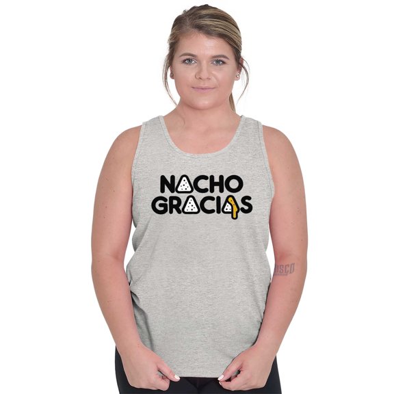 Nacho Gracias Foodie Food Lover Gym Tank Top T Shirts Men Women Brisco Brands S