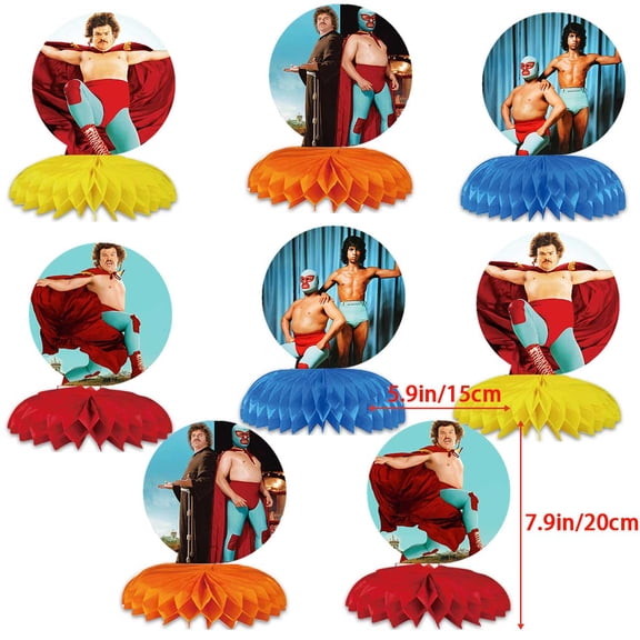 Nacho Libre Honeycomb Centerpiece Toppers for Birthday Party Decoration Supplies