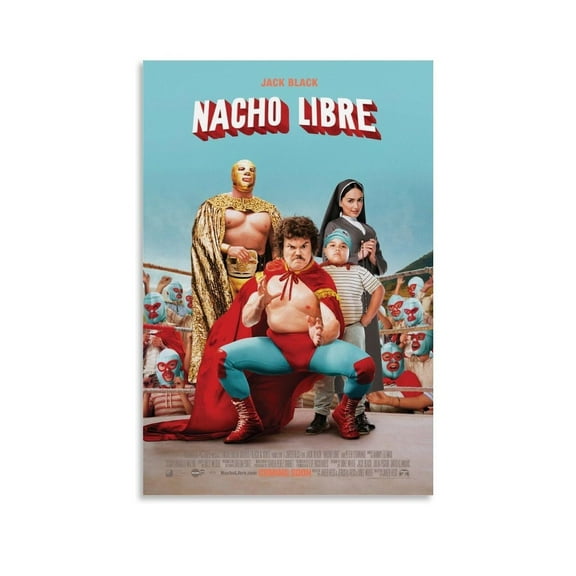 Nacho Libre Movie Poster Canvas Art Posters for Room Aesthetic And Wall Art Picture Living Room Decor Poster