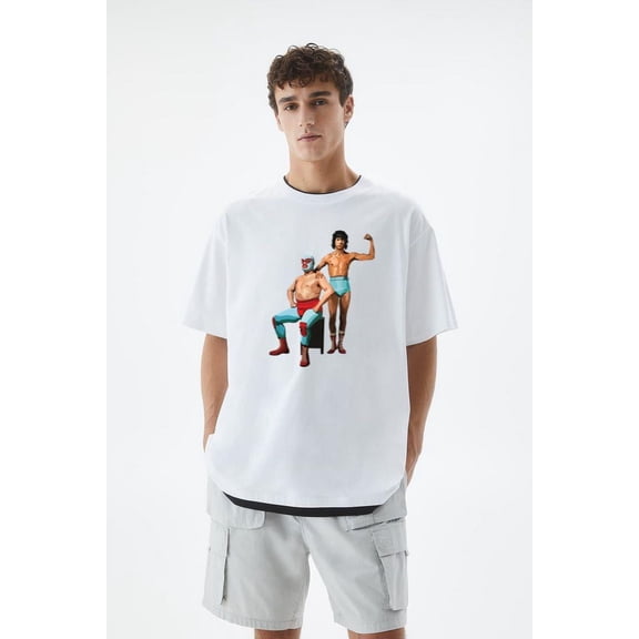 Nacho Libre Wrestler Match Vector Film Funny Tee T-Shirt, for men & women, up to size 5XL