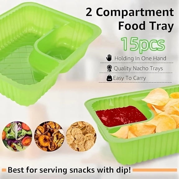 Nacho Trays | Perfect for Cheese Dip, Movie Nights & Carnival Parties, Snack Containers, Movie Night Snacks|Christmas, Halloween