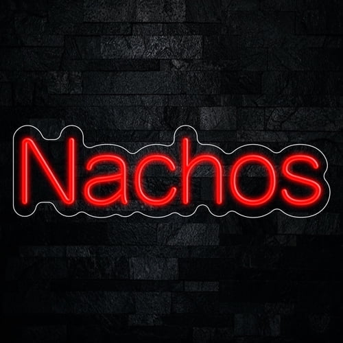 Nachos LED Neon Sign 24"L x 7"H #33258