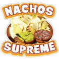 thumbnail image 1 of Nachos Supreme 12" Decal Concession Stand Food Truck Sticker, 1 of 2