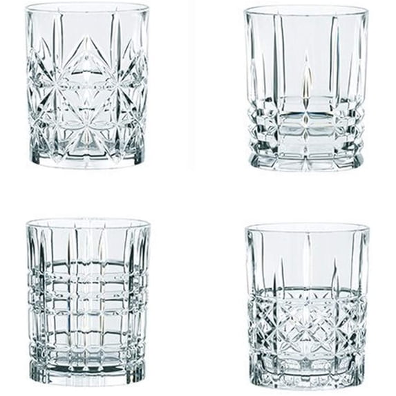 Nachtmann 95906 Highland Whisky Tumbler (Set of 4) - Clear