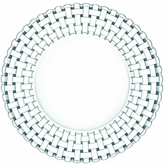 Nachtmann Dancing Stars Bossa Nova Crystal 10.5 Inch Round Dinner Plate, Set of 2