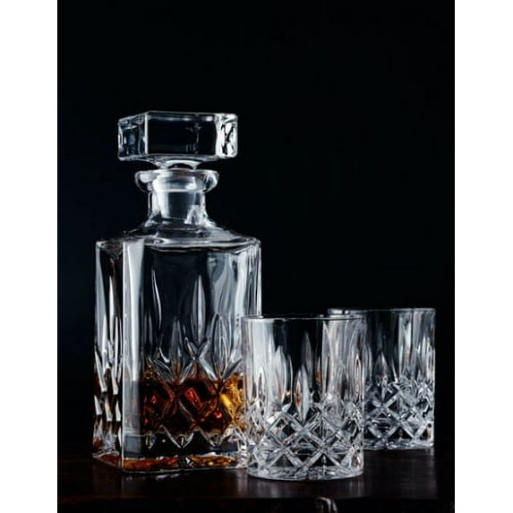 Nachtmann Noblesse Whisky Decanter and Tumbler Set Decanter With 2 Tumblers and 4 Longdrink Glasses