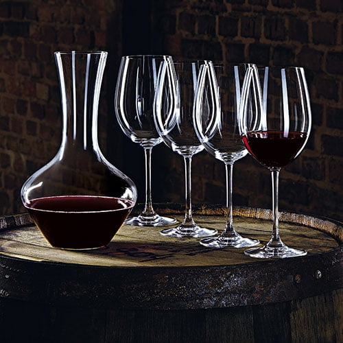 Nachtmann Vivendi Crystal Wine Decanter and Glass Set, 5 Pieces
