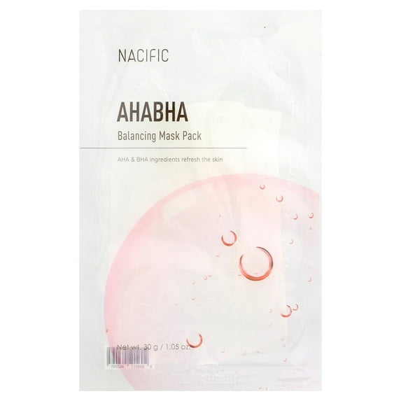 Nacific AHA BHA, Balancing Beauty Mask Pack, 1 Sheet, 1.05 oz (30 g ...