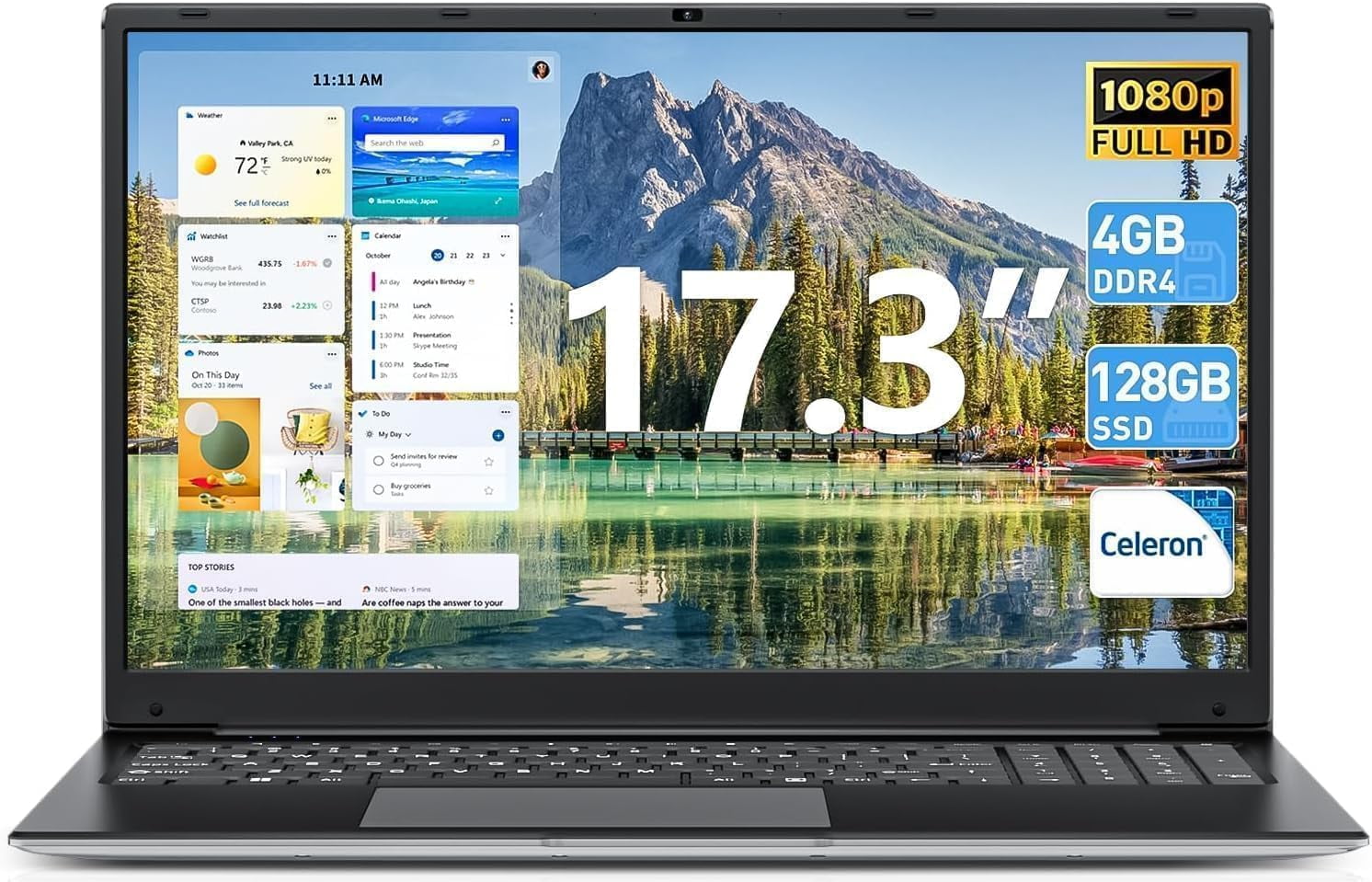 Windows11‼️Corei7‼️SSD128G‼️Wi-Fi 250M bps‼️ Amazon.com: HP 17.3